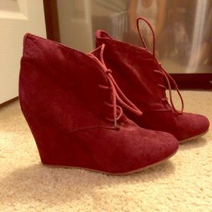 Wedge booties